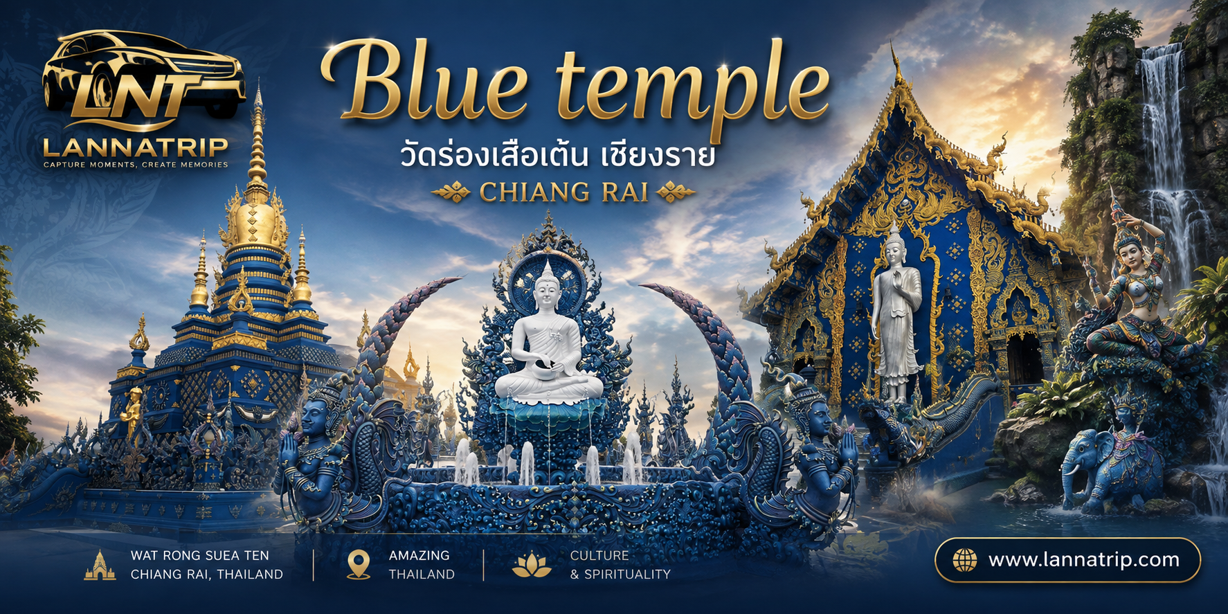 Blue temple